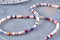 Perle rondelle pierres naturelles mélangées facettes 3x2mm, x1 fil de 39cm(G8700)