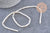 Perle tube nacre blanche naturelle 13x4mm, x1 fil de 39cm (G5608)