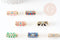 Perle tube talisman oeil protecteur émail coloré laiton doré 22 mm, x1 (G8506)