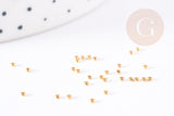 Perles à écraser acier 304 inoxydable doré 1.5mm, x100 (G1180)
