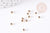 Perles à écraser acier 304 inoxydable Doré3x2mm, fourniture acier inoxydable, x50 (G1178)