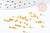 Perles à écraser laiton doré 2.5x1.5mm, fournitures dorées pour création bijoux, x5Gr (G2551)