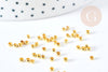 Perles à écraser laiton doré 2.5x1.5mm, x5Gr (G2551)