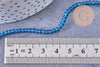 Perles abacus cristal turquoise 2.9mm, x1 fil de 35cm (G10948)