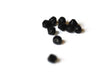 Perles bicone cristal facette noires 4mm, x1 fil de 28 cm (G0749)