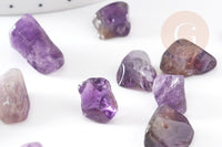 Perles-chips amethyste violette naturelle, x1 fil 90 cm (G3108)