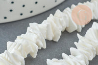 Perles chips coquillage naturel 6~12mm, x1 fil de 41cm (G3867)