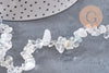 Perles chips cristal de roche naturel 5-8mm, x1 fil 80cm (G10911)