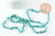 Perles chips howlite turquoise de synthèse 5-8mm, x1 fil 85cm (G3013)