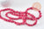 Perles coquillage naturel rose 8-28mm, x1 fil de 75cm (G1029)