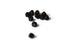 Perles cristal facette noires,cristal autrichien, perles bicone, 4mm, x1 fil de 48 cm (G0749)