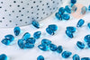 Perles cristal goutte bleu, cristal tchèque,9x6x5mm, x10 (G5360)