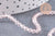 Perles cristal toupies facette rose transparent facetté 3mm, x1 fil de 44 cm (G1856)