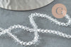 Perles cristal toupies facette transparent,perles bijoux, perle cristal transparent bicone facette,3mm,fil de 45 cm, x1 (G1632)