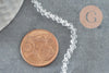 Perles cristal toupies facette transparent,perles bijoux, perle cristal transparent bicone facette,3mm,fil de 45 cm, x1 (G1632)
