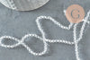 Perles cristal toupies facette transparent,perles bijoux, perle cristal transparent bicone facette,3mm,fil de 45 cm, x1 (G1632)