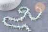 Perles en corail turquoise,perles corail, corail naturel,perle coquillage,coquillage bleu, fil 38cm x1 (G0987)