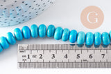 Perles howlite turquoise naturelle 12-14-16-18mm, x5 (G8192)