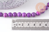 Perles howlite turquoise naturelle 12-14-16-18mm, x5 (G8192)