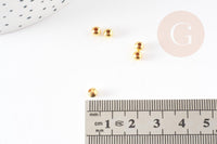 Perles intercalaires Dorées, perles dorées, perle intercalaire, fer doré, 4mm, x 10gr G1352