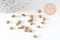 Perles intercalaires étoiles laiton brut 4.5mm, x30 (G1494)