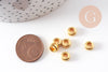 Perles intercalaires rondelles zamac doré 7mm, x50 (G10938)