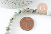 Perles jaspe sésame, jaspe bleuté,pierre naturelle,perles jade,jaspe naturel, 6mm, fil de 60perles , X1 (G3802)