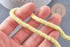 Perles polymère jaune heishi 6mm, fil de 40cm, x1 (G0769)