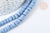 Perles porcelaine plate heishi bleu 6x3~4 mm,fabrication bijoux céramique, fil de 45cm, x1 G7207