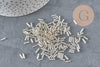 Silver Tube Seed Beads 6mm x 2mm, x5gr (G6440)