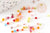 Perles rocaille Tube multicolore 1.5-2.5mm, x 10Gr (G9282)