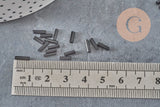 Black Tube Seed Beads 6x2mm, Creative Supplies, Seed Beads, Black Glass Beads, x 10gr G2461