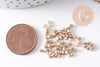 Perles rocaille Tube or pâle 2.5-3mm, x10gr (G10399)