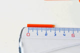 Perles rocaille Tube, perles rocaille orange,verre orange, long tube,perle tube orange, 28mm, x 10gr G4392