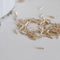 Perles rocaille Tube rose champagne metallisé 6mm x 2mm, x10gr (G2459)