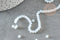 Perles rondelle abacus verre opalite 4x3mm, perles verre facetté cristal x1 GR (G9703)