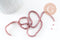 Perles rondelle abacus verre opaque facettée violet mauve 3x2.5mm, bijoux cristal, fil de 39cm, x1 (G7449)