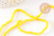 Perles rondelle verre jaune facette 3mm, x1 fil de 29cm (G2669)