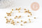 Perles rondelles coupelles intercalaires zamac doré 5mm, x50 (G10817)
