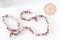 Perles rondelles cristal blanc et doré 6x5mm, fil de 38cm x1 (G10754)