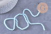 Perles rondelles cristal bleu ciel facette 4x3mm, fil de 41cm x1 (G10614)