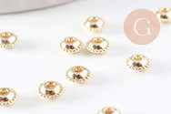 6000 Perles à Sertir En Laiton 2 Mm - Doré, Argenté, Noir, Or Rose - Pour Bijoux DIY Colliers, Bracelets, Boucles D'Oreilles - 8