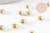 Perles rondelles soucoupe intercalaires zamac doré 5mm, x20 (G10095)
