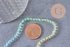 Perles rondes cristal à facette multicolore 4.5mm, x1 fil de 32cm (G10282)