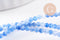 Perles jade bleu 2mm, jade naturel, perle pierre,fournitures créatives, pierre précieuse,perles bijoux,2mm,fil de 40 cm-(G1125)