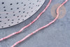 Perles rondes quartz fraise 2mm, pierre naturelle, le fil de 38cm, x1 (G8699)