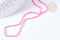 Perles rondes verre rose facettes 2mm, cristal, le fil de 38cm, x1 (G7948)