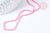 Perles rondes verre rose facettes 2mm, cristal, le fil de 38cm, x1 (G7948)