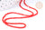 Perles rondes verre rouge vif facettes 2mm, cristal, le fil de 38cm x1 (G7953)