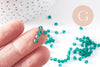 Perles toupie bicone cristal autrichien facette vert 4mm, x20 (G10514)